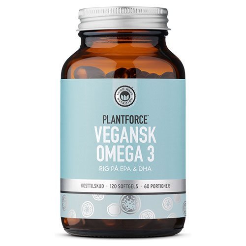 Plantforce Omega 3 (Vegansk EPA & DHA) - 120 kapsler