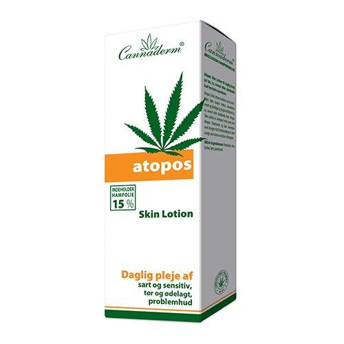 Cannaderm Atopos Skin Lotion er den ideelle løsning til tør og skadet hud. Beriget med hampefrøolie og vitamin B5 giver denne milde lotion en dybdegående fugt, der nærer og regenererer huden. Den naturlige farve sikrer, at den ikke efterlader et hvidt skær, og lotionen trænger hurtigt ind uden fedtet fornemmelse. Brug den dagligt for at opleve blødere og mere velplejet hud. Den er velegnet til hele familien og perfekt til sensitiv hud.

- Indeholder naturlige ingredienser
- Hurtig absorption uden hvidt skær
- Rig på hampefrøolie og vitamin B5
- Giver intensiv fugt og næring
- Velegnet til tør og følsom hud
- Økologisk formuleret uden unødvendige tilsætningsstoffer