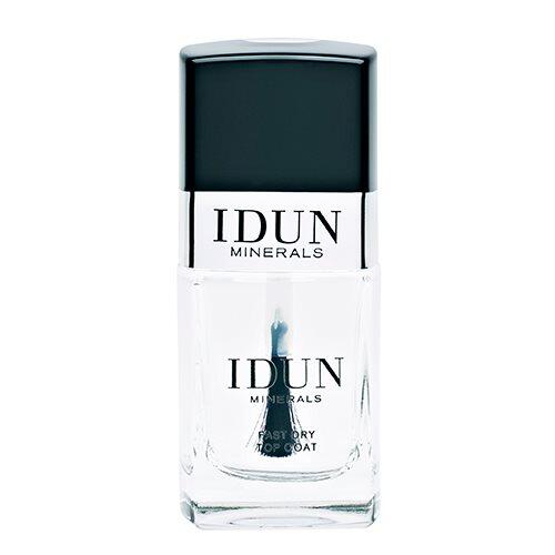 Se IDUN Minerals - Fast Dry Top Coat Brilliant - 11 ml hos Duft og Natur