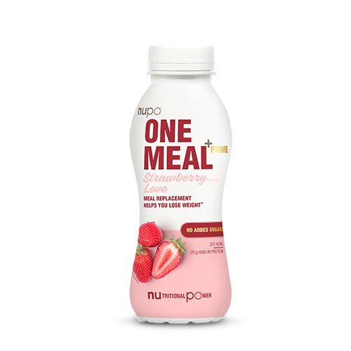 Billede af One meal + prime shake jordbær - 330 ml. hos Duft og Natur