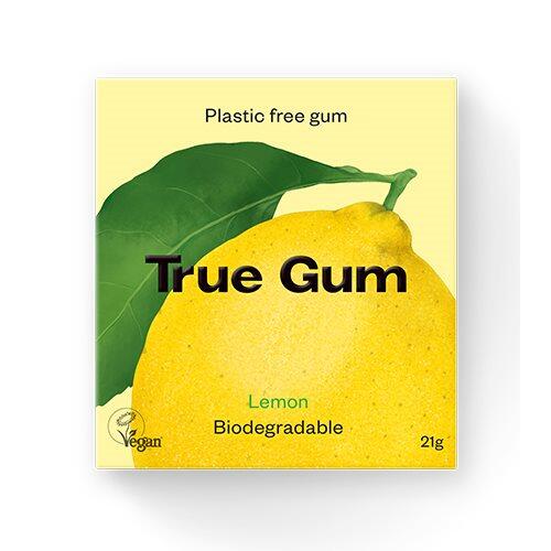 Billede af True Tyggegummi Lemon - 21 gram hos Duft og Natur