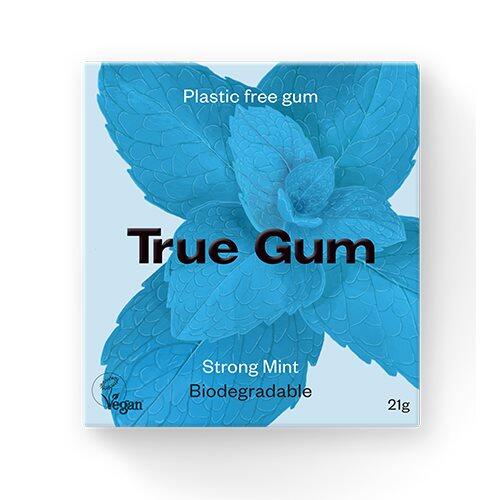 Billede af True Tyggegummi Strong Mint - 21 gram hos Duft og Natur