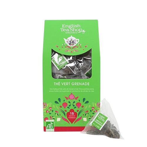 Se English Tea Shop Green Tea & Pommegranate Økologisk - 15 breve hos Duft og Natur