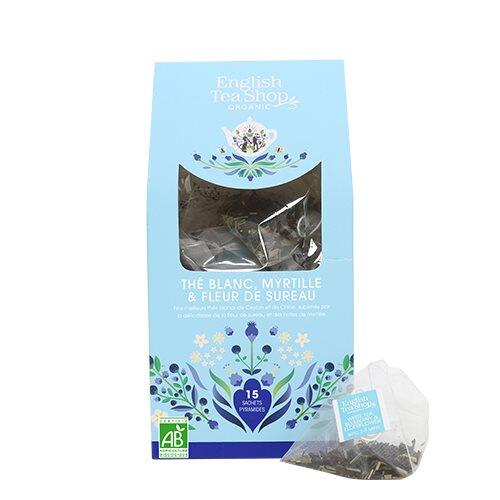 Se English Tea Shop White Tea, Blueberry & Elderflower Tea Økologisk - 15 breve hos Duft og Natur
