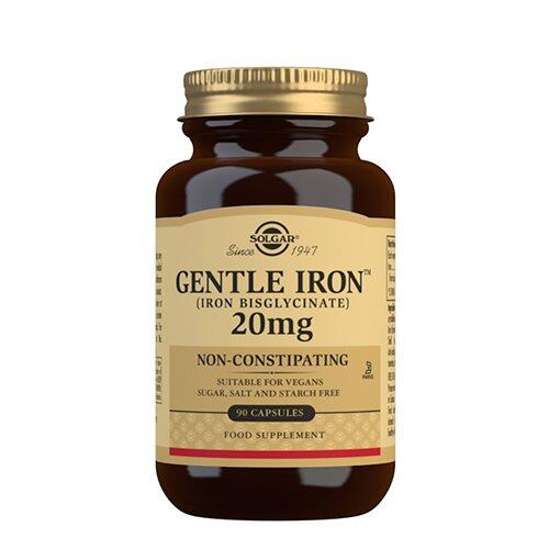 Se Solgar Gentle Iron (Jern) 20 mg (90 kap) hos Duft og Natur