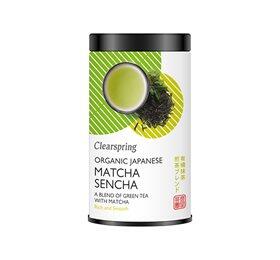 Billede af Clearspring Matcha Sencha grøn te i løsvægt Ø - 85 g.