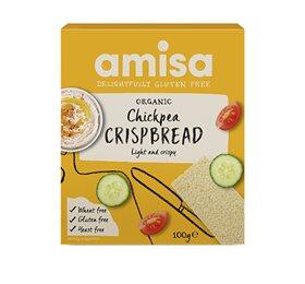 Amisa Knækbrød m. kikærter glutenfri Ø - 100 g.