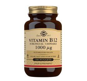 Se Solgar B12 vitamin 1000 ug - 100 tabletter hos Duft og Natur