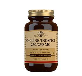 Se Solgar Choline/Inositol 250/250 mg, 50 kap/52g hos Duft og Natur