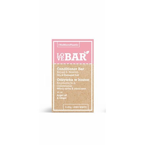 LoveBar Conditioner Bar t. tørt & beskadiget hår - 60 g.(U)