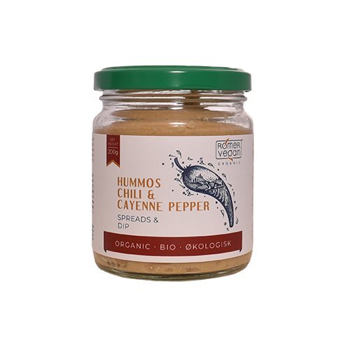 Se Smørepålæg Hummus Chili & Cayenne peber Ø - 200 g. hos Duft og Natur