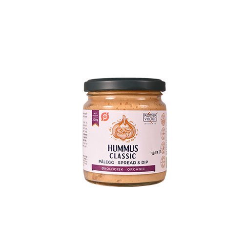 Se Smørepålæg Hummus Classic Økologisk - 200 g. hos Duft og Natur