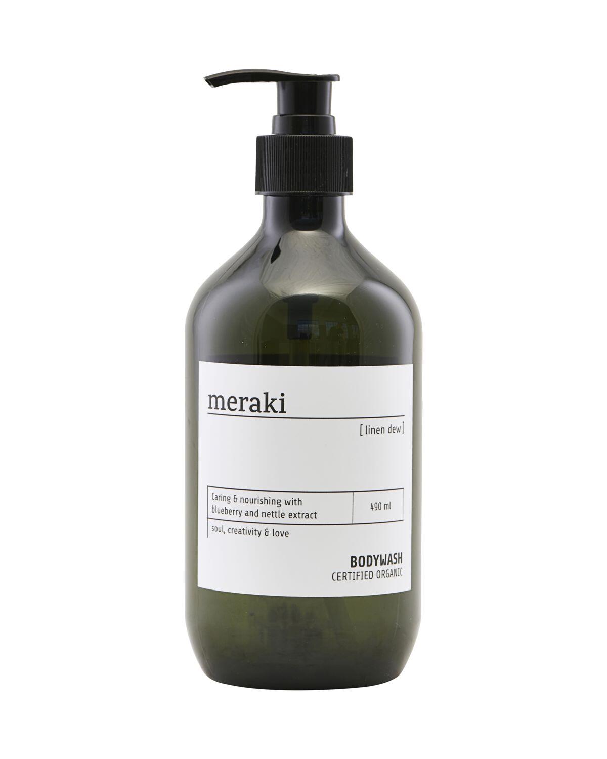Billede af Meraki Body wash Linen dew - 490 ml hos Duft og Natur