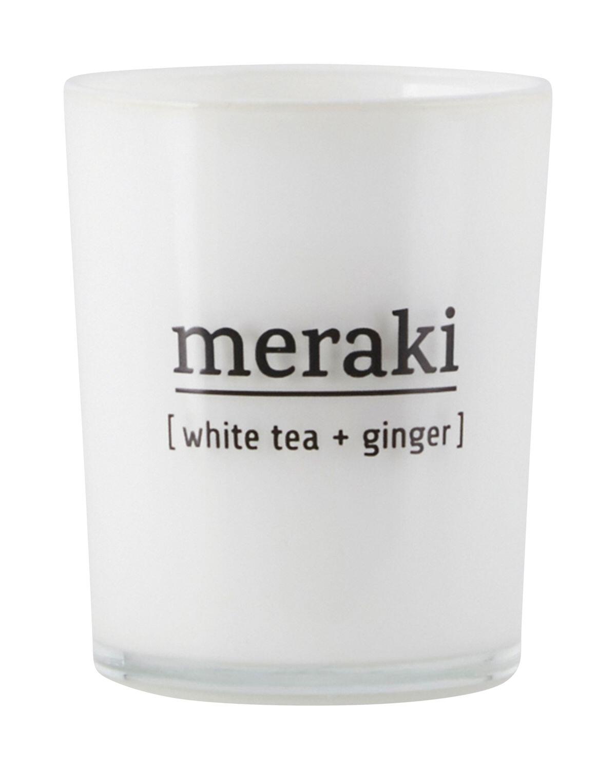 Billede af Meraki Duftlys White tea & ginger - 60 g. hos Duft og Natur