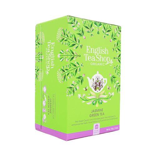 Se English Tea Shop Jasmine Green Tea Økologisk - 20 breve hos Duft og Natur