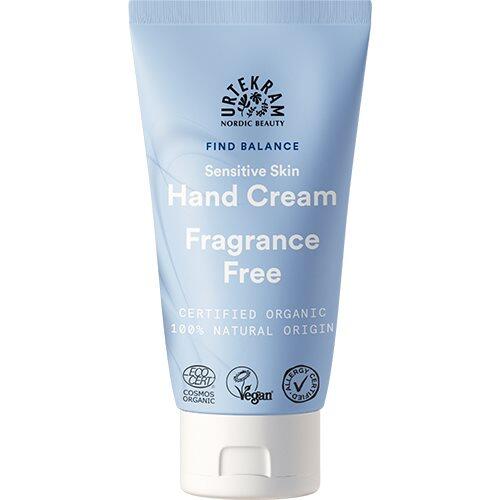 Den Urtekram Find Balance Fragrance Free Handcream er en luksuriøs håndcreme, der plejer og hydrerer dine hænder uden at efterlade en fedtet overflade. Den er specielt formuleret uden parfume, hvilket gør den ideel til allergikere og dem med sensitiv hud. Beriget med naturlige ingredienser, som sheasmør og aloe vera, giver denne håndcreme lindring til tør og irriteret hud, og efterlader hænderne bløde og velplejede hele dagen. Prøv Urtekram Find Balance Hand Cream Fragrance Free i dag for en skøn og plejende oplevelse.

- Fri for parfume
- Beriget med sheasmør og aloe vera
- Plejer og hydrerer tør hud
- Efterlader ikke en fedtet overflade
- Velegnet til allergikere og sensitiv hud
- Få bløde og velplejede hænder hele dagen