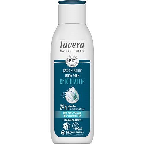 Se Lavera Body Lotion Rich Basis sensitiv, 250ml hos Duft og Natur