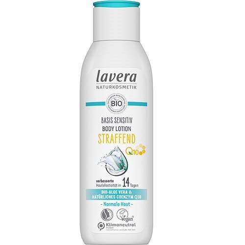 Se Lavera Body Lotion Firming, Q10, Basis sensitiv - 250 ml. hos Duft og Natur
