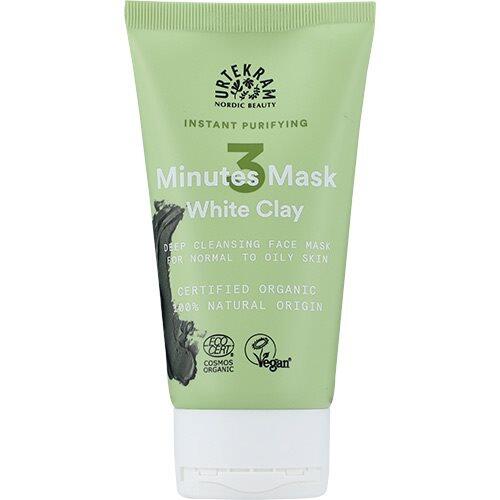 Billede af Purifying 3 minutes Face Mask Urtekram - 75 ml. hos Duft og Natur