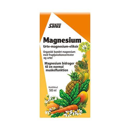 Oplev fordelene ved Salus Magnesium – et flydende magnesiumtilskud designet til nem indtagelse. Dette naturlige kosttilskud indeholder organisk bundet magnesium fra urter, som hjælper med at opretholde en sund muskelfunktion og energiniveau. Det er ideelt for dig, der ønsker at støtte dit velvære hver dag. Med Salus Magnesium får du en praktisk løsning, der let kan integreres i din livsstil.

- Flydende form for nem indtagelse
- Indeholder organisk bundet magnesium
- Støtter muskelfunktion og energiniveau
- Naturlige ingredienser
- Velegnet til daglig brug
- Praktisk flaske på 500 ml