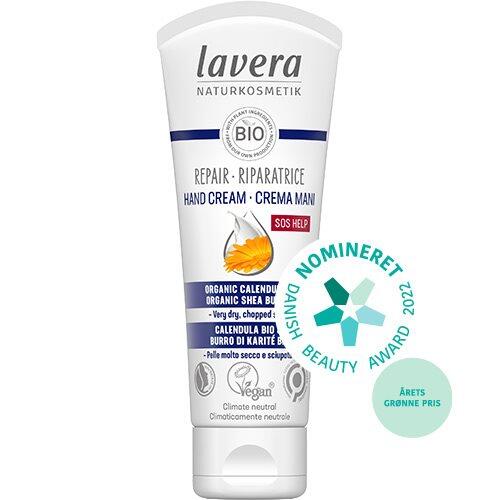 Se Lavera SOS Repair Hand Cream - 75 ml. hos Duft og Natur