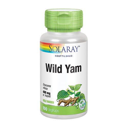 Billede af Solaray Wild Yam Root 400 mg - 100 kapsler