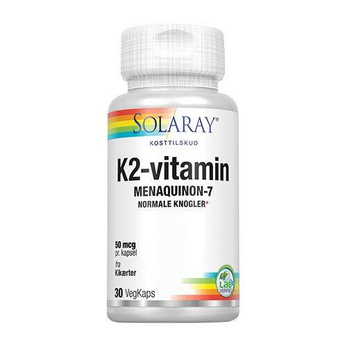 Billede af Solaray K2-vitamin 50 mcg - 30 kapsler hos Duft og Natur