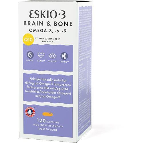 Billede af Eskio3 Brain & Bone Omega 3, 6, 9 - 120 kapsler