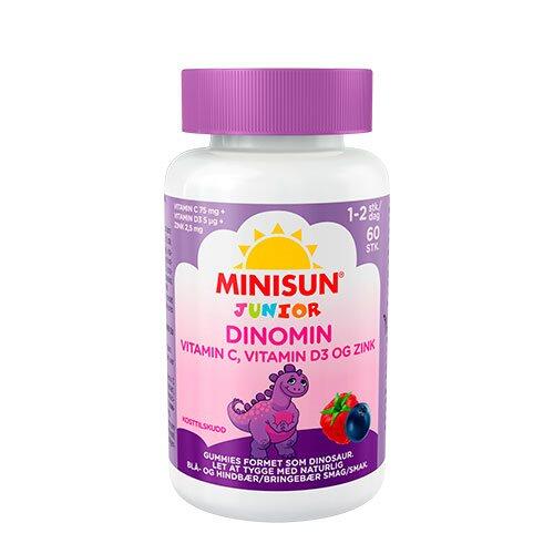 Billede af Dinomin C & D3 vitamin Junior - 60 gum hos Duft og Natur