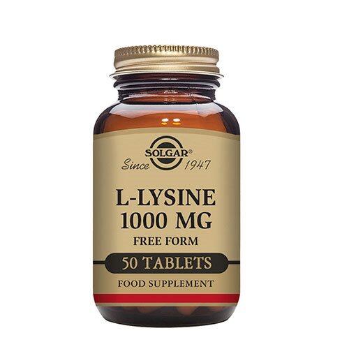 Billede af L-Lysine 1000 mg Solgar - 50 tabletter hos Duft og Natur