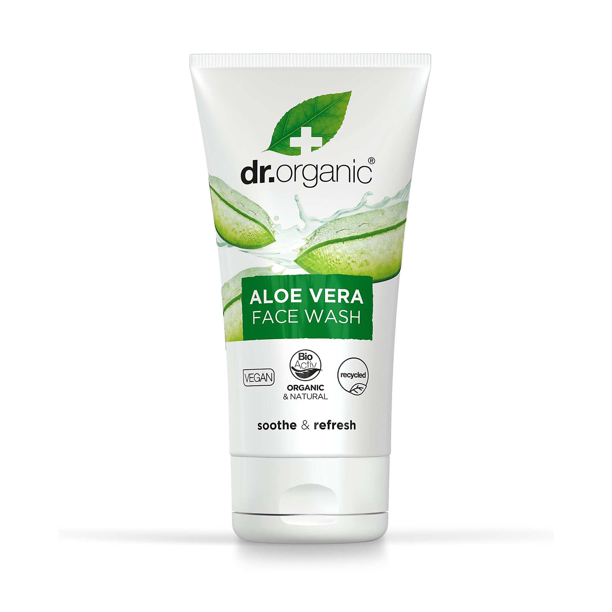 Se Dr. Organic Aloe Vera Soothing Face Wash, 150ml hos Duft og Natur