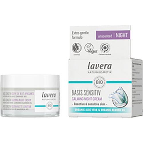 Billede af Lavera Calming Night Cream Basis Sensitive - 50 ml. hos Duft og Natur