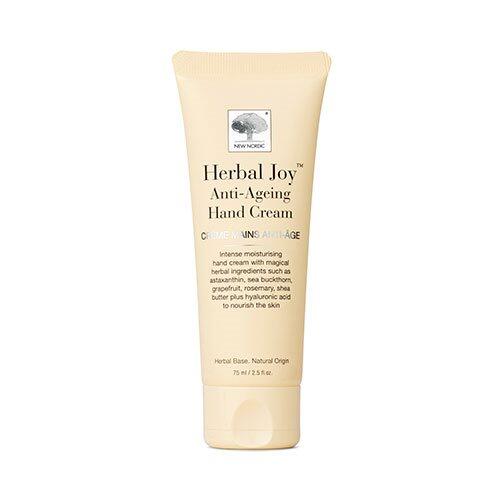 Se New Nordic Herbal Joy Anti-Ageing Hand Cream - 75 ml. hos Duft og Natur