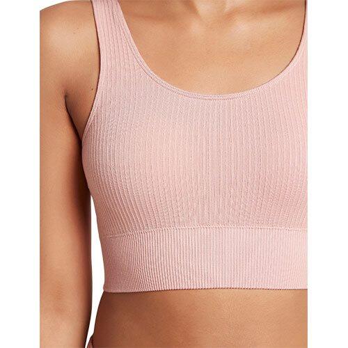 Boody Ribbed Seamless Bra Dusty Pink str. XS - 1 stk