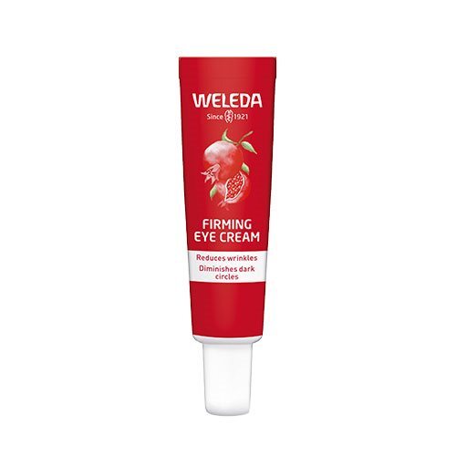 Oplev styrken af Weleda Pomegranate Firming Eye Cream - 12 ml. Denne velduftende og nærende øjencreme reducerer effektivt fine linjer og forbedrer hudens elasticitet omkring øjnene. Beriget med granatæbleekstrakt og naturlige planteingredienser arbejder den lette formel på at fugte og opfriske huden, hvilket giver et ungdommeligt og friskt udseende. Perfekt til daglig brug indeholder cremen ikke kunstige konserveringsmidler, så du kan forkæle din hud med ren skønhed.

- Reducerer fine linjer omkring øjnene
- Forbedrer hudens elasticitet
- Dybt fugtgivende formel
- Naturlige ingredienser uden kunstige tilsætningsstoffer
- Let og hurtigtabsorberende tekstur
- Egnet til daglig anvendelse for alle hudtyper