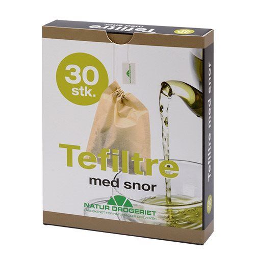 Billede af Tefiltre med snor 30 stk - 1 pk.