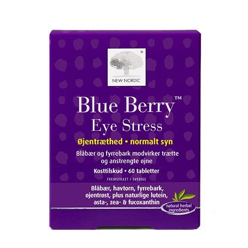 Se New Nordic Blue Berry Eye Stress, 60tab hos Duft og Natur