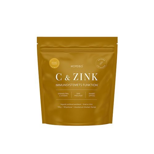 Se Nordbo C & Zink pulver - 150 gram hos Duft og Natur