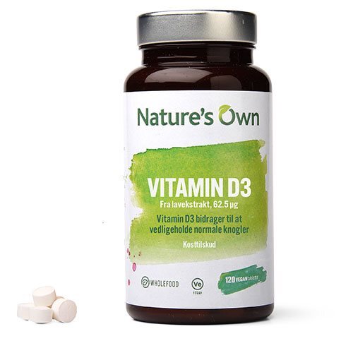 Se Nature´s own Vitamin D3, 120tab hos Duft og Natur