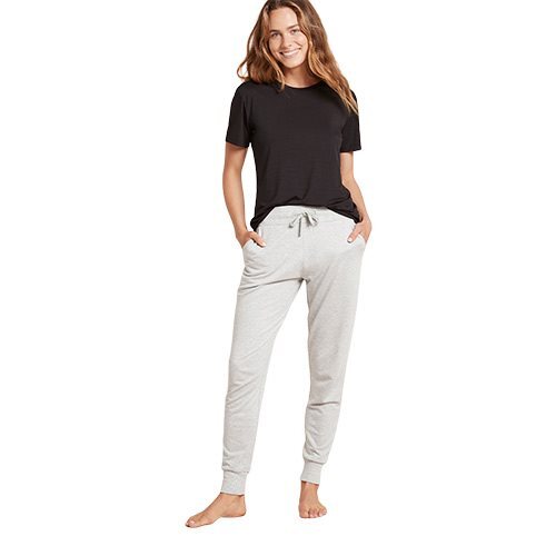 Se Bambus sweatpants | lysegrå sweatpants til damer fra Boody, M hos Duft og Natur