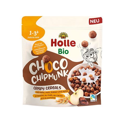 Se Holle Choco Chipmunk Økologisk - 125 gram hos Duft og Natur