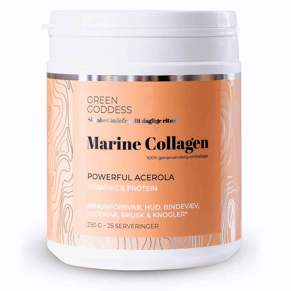 Billede af Green Goddess Marine Collagen Powerful Acerola - 250 gram hos Duft og Natur