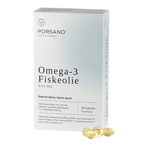 Se Porsano Omega-3 Fiskeolie, 60kap hos Duft og Natur