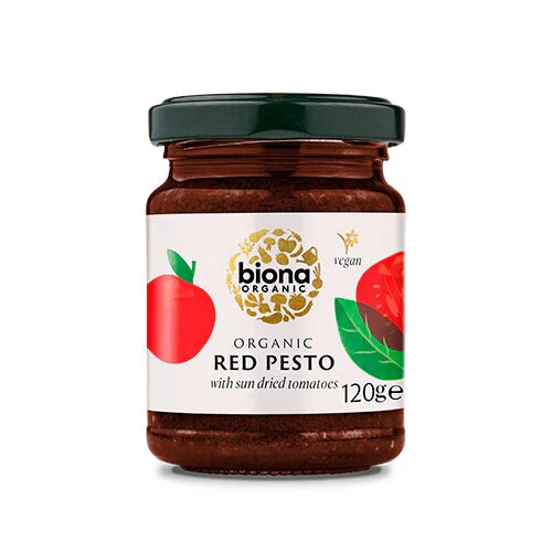 Pesto rød Økologisk - 120 gram - Biona Organic