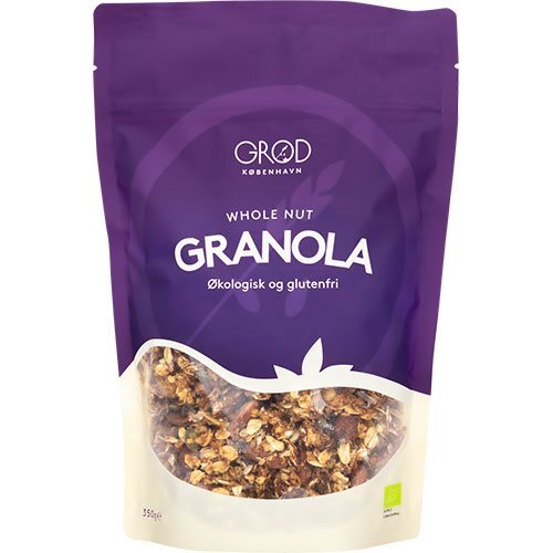 Se GRØD Whole Nut Granola Økologisk - 350 gram hos Duft og Natur
