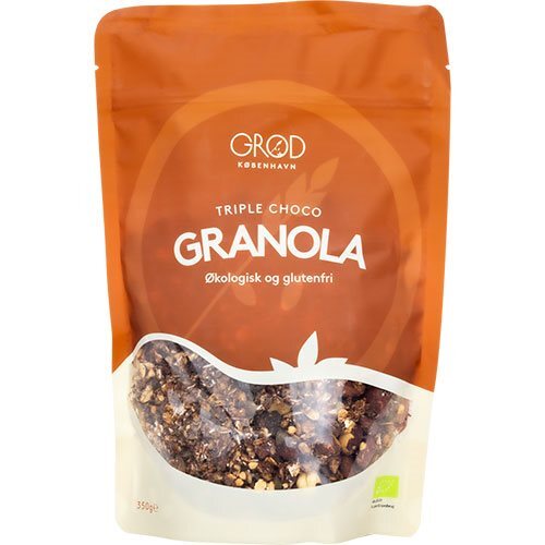 Se GRØD Triple Choco Granola Økologisk - 350 gram hos Duft og Natur