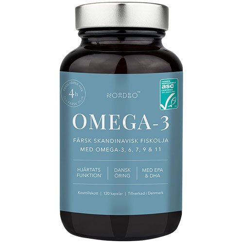 Nordbo OMEGA - 3 kapsler - 120 kapsler