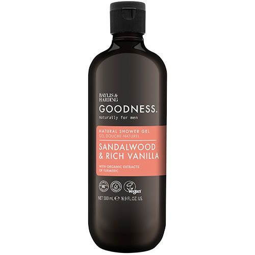 Baylis & Harding Men Sandalwood & Rich Vanilla Shower Gel - 500 ml.