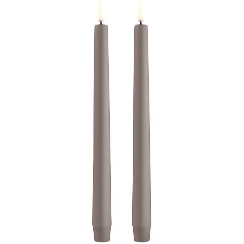 LED Kronelys, Sandstone, Smooth, 2-pack, 2,3x25 c Sandstone