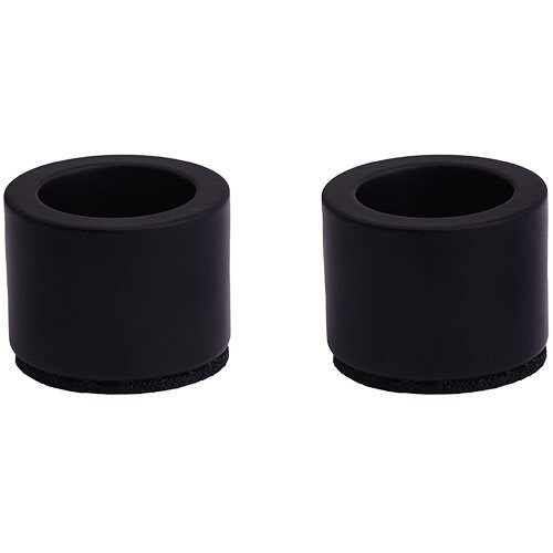 Lysestage t. kronelys, Matte black, 2-pack, 3,2x2,